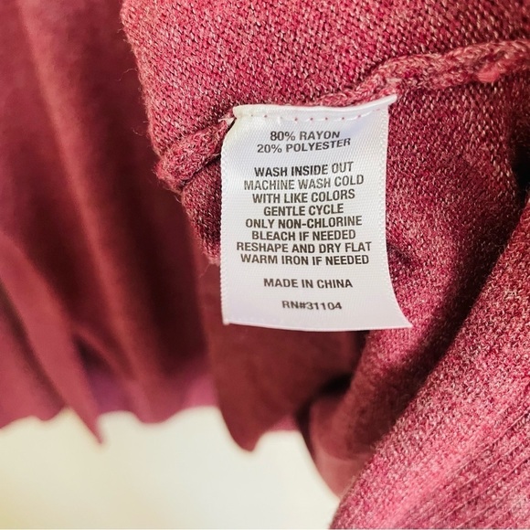 New Directions woman cowl neck knit sweater size XL stretch comfortable fall - Picture 5 of 10